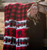 Bear Plaid Border/Black #620 60x70 Inch Throw Blanket