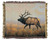 Grey Ghost Elk Tapestry Throw Blanket