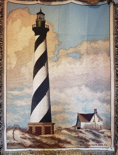 Cape Hatteras Lighthouse Tapestry Throw