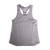 Flat view of the Women's erne The Carolina Tank Top in the color Heather Carbon Grey.