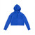 The Malibu Cropped Hooded Pullover from erne in the color PPA Blue.