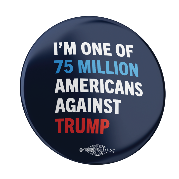 75 Million Button 2-Pack - The Official Democratic Store