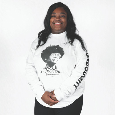 Shirley Chisholm Unbought and Unbossed Long Sleeve Tee