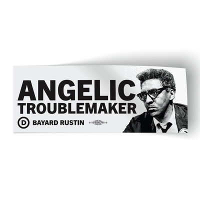 Bayard Rustin Angelic Troublemaker Sticker 2-Pack