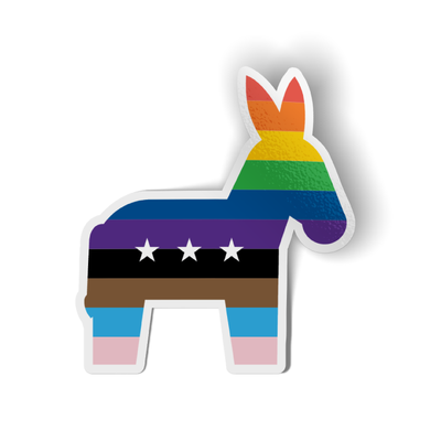 Mini Pride Donkey Sticker 2-Pack