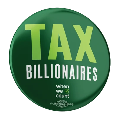 Tax Billionaires Button 2-Pack