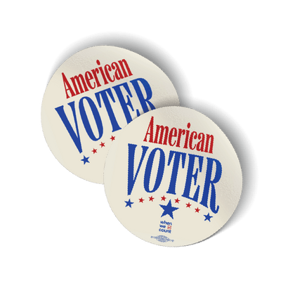 American Voter Sticker 2-Pack