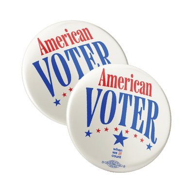 American Voter Button 2-Pack
