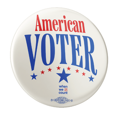 American Voter Button 2-Pack