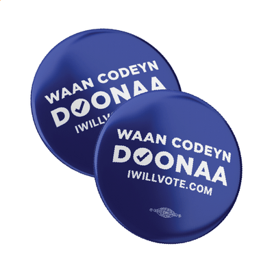 Somali: I Will Vote Button 2-Pack