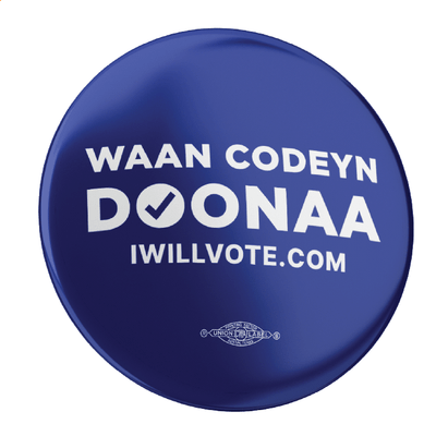 Somali: I Will Vote Button 2-Pack