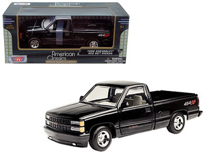 1992 Chevrolet 454 SS Pickup Truck Black 1/24 Diecast Model Car by Motormax F977-73203BK 1992 Chevrolet 454 SS Pickup Truck Black 1/24 Diecast Model Car by Motormax F977-73203BK