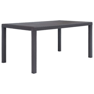  Garden Table Brown Plastic 59.1 x 35.4 x 28.3 in Durable A949-45606