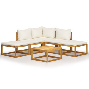  Garden Lounge Set Natural wood color Solid Acacia wood Standard A949-45915