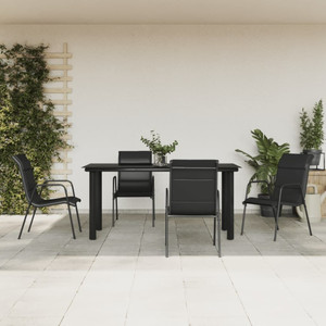 Garden Dining Set Black, Anthracite A949-3200714