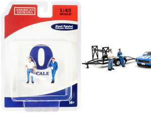 Tim and Larry Mechanics Set of 2 Figurines for 1/43 Scale Models by American Diorama F977-38357