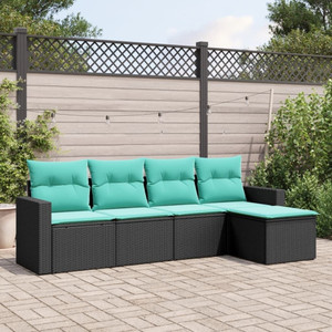 Garden Sofa Set Black A949-3218877