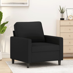 Sofa Chair Black Velvet (100% polyester), Metal Single A949-359184