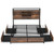 Full/Queen Size Bed Frame with Bookcase Headboard and 4 Storage Drawers-Queen Size - Color: Rustic  D681-HU10618US-Q+
