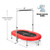 2-Person Foldable Mini Kids Fitness Rebounder Trampoline-Red - Color: Red D681-TW10002RE