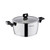 Korkmaz Nora 2 Piece 3.5 Liter Stainless Steel Casserole with Lid in Silver D970-A2992