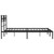 Bed Frame Black Steel Full Bed Frame Rectangular Traditional A949-355266