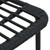 Dining Set Black Poly rattan, powder-coated steel, glass A949-3060253