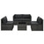 Garden Lounge Set Grey, Anthracite, Black A949-48148