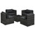 Garden Lounge Set Grey, Anthracite, Black A949-48148