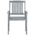 Garden Chair Set of 8 Grey Solid Acacia wood Medium Durable A949-3078206