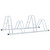 Bicycle Stand for 4 Bikes Floor Freestanding Galvanized Steel A949-4005566