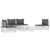 Garden Lounge Set White, Dark Grey A949-3186832
