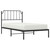  Metal Bed Frame without Mattress with Headboard Black 39.4"x78.7" A949-373882