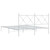 Bed Frame White Powder-Coated Steel King Size Modern Bed Frame A949-376553