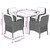 Garden Dining Set Grey and Black A949-3211956