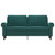 2-seater Sofa Dark Green Velvet (100% polyester), Metal 2-seater A949-359531