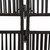 Room Divider 6 Panels Black Poly Rattan A949-365400