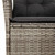 Garden Dining Set Grey PE rattan Standard Removable Covers A949-3213076