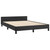 Bed Frame With Headboard Black Faux leather, plywood, engineered wood A949-347531