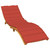 Sun Lounger Cushion Melange Red 100% Polyester 78.7 x 19.7 in A949-4002504
