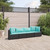 Patio Sofa Set Set of 4 Black PE Rattan Medium Adjustable Feet A949-3308460