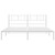 Metal Bed Frame White Steel 72 x 84 in Metal Bed Frame A949-372233