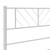 Metal Bed Frame White Steel 72 x 84 in Metal Bed Frame A949-372233
