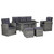  Sofa Set Grey and Dark Grey A949-43960