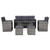  Sofa Set Grey and Dark Grey A949-43960
