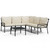 Patio Lounge Set Black and Sand A949-3187962