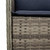Garden Dining Set Grey PE Rattan 6-seater UV-resistant materials A949-3211892