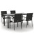 Garden Dining Set Black, Cream White A949-3185134