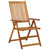 Garden Chair Set of 3 Wooden Brown, Beige A949-3064092