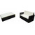  Garden Sofa Set Black Sofa with Cream Cushions A949-42734